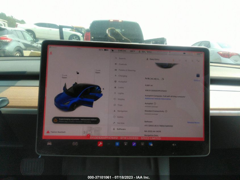 2023 TESLA MODEL 3 - 5YJ3E1EAXPF474412