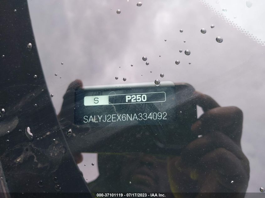 2022 LAND ROVER RANGE ROVER VELAR S - SALYJ2EX6NA334092
