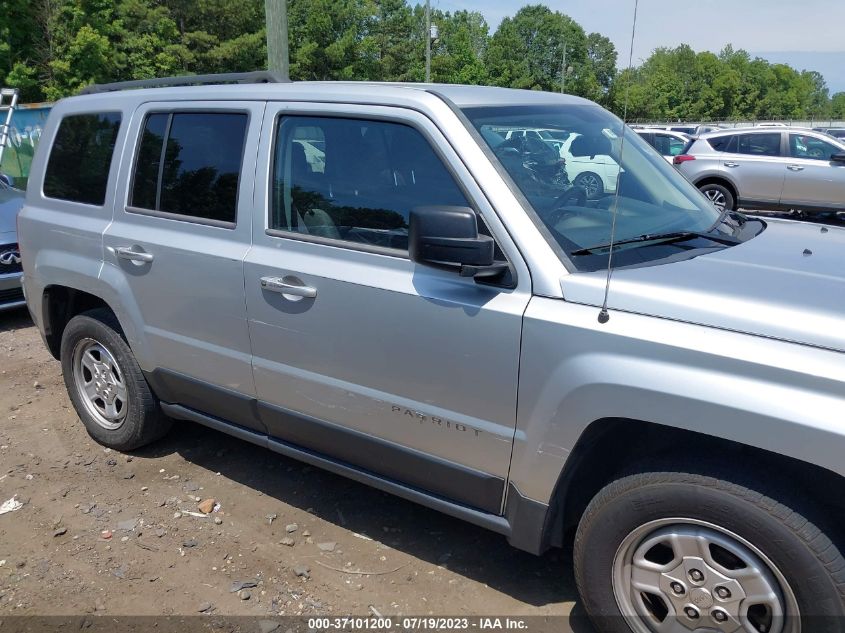2014 JEEP PATRIOT SPORT - 1C4NJPBA7ED552449