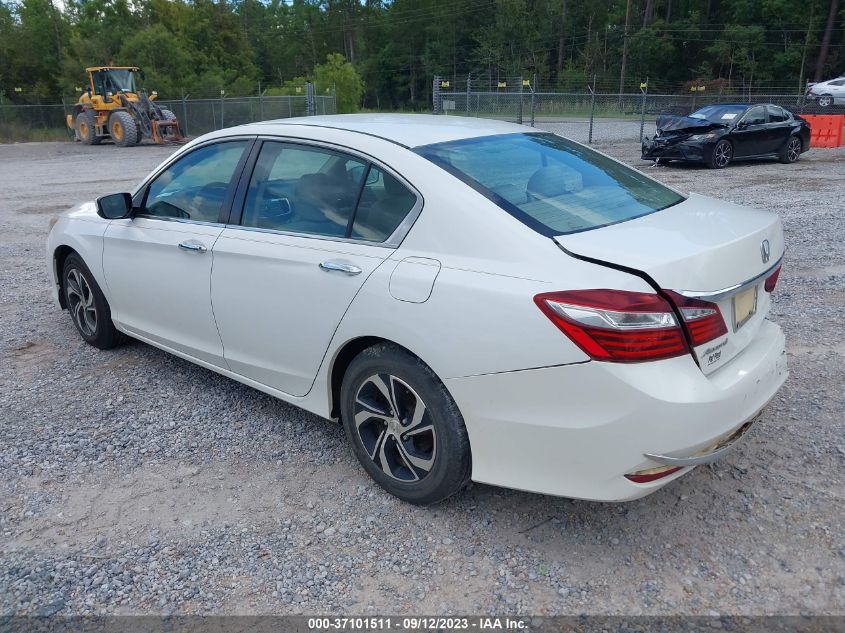 2016 HONDA ACCORD SEDAN LX - 1HGCR2F37GA061559