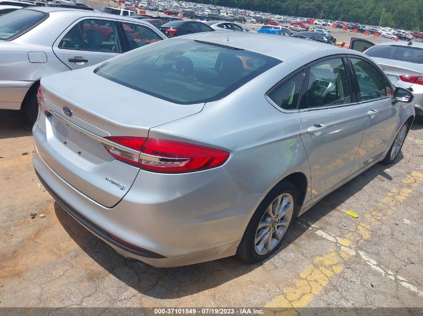 2017 FORD FUSION HYBRID SE - 3FA6P0LU4HR385343