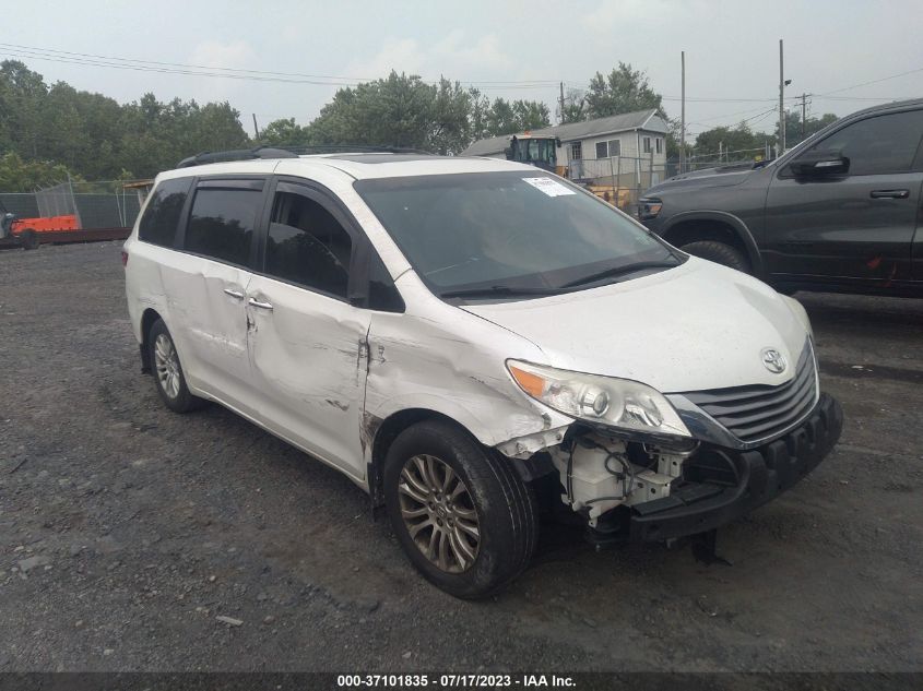 2015 TOYOTA SIENNA XLE/XLE AAS/LTD - 5TDYK3DC8FS593941