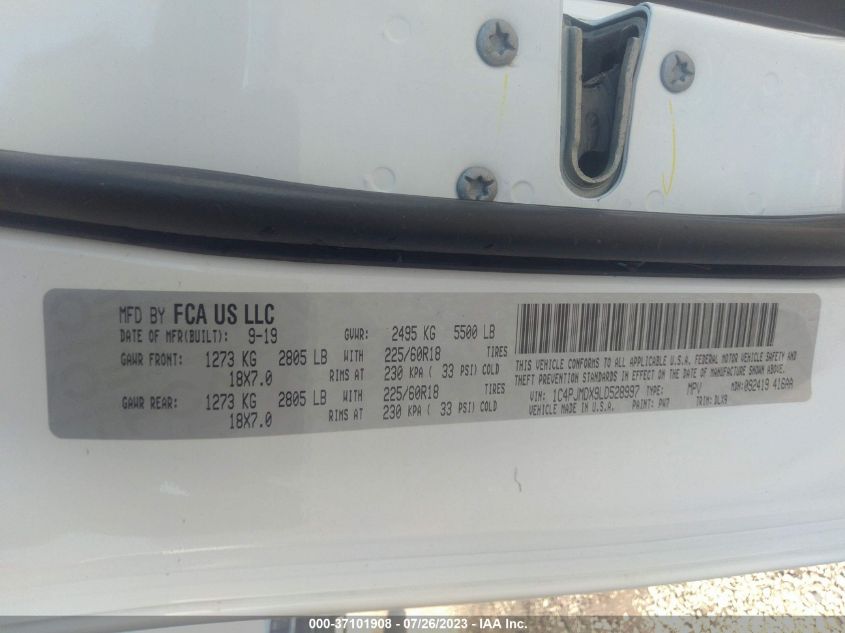 2020 JEEP CHEROKEE LIMITED - 1C4PJMDX9LD528997