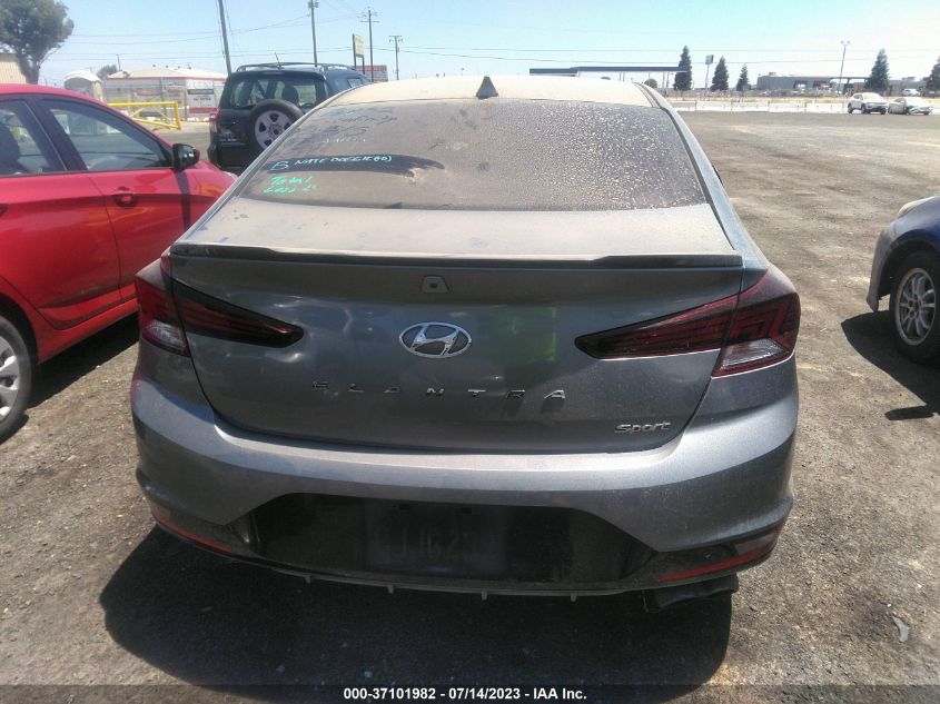 2019 HYUNDAI ELANTRA SPORT - KMHD04LB8KU816399