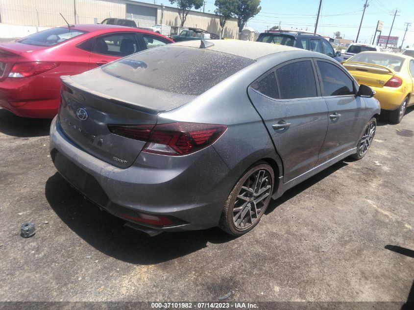 2019 HYUNDAI ELANTRA SPORT - KMHD04LB8KU816399