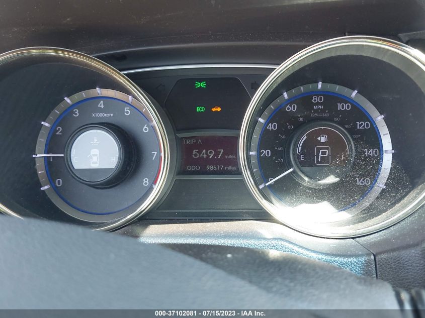 2013 HYUNDAI SONATA GLS PZEV - 5NPEB4AC9DH616630
