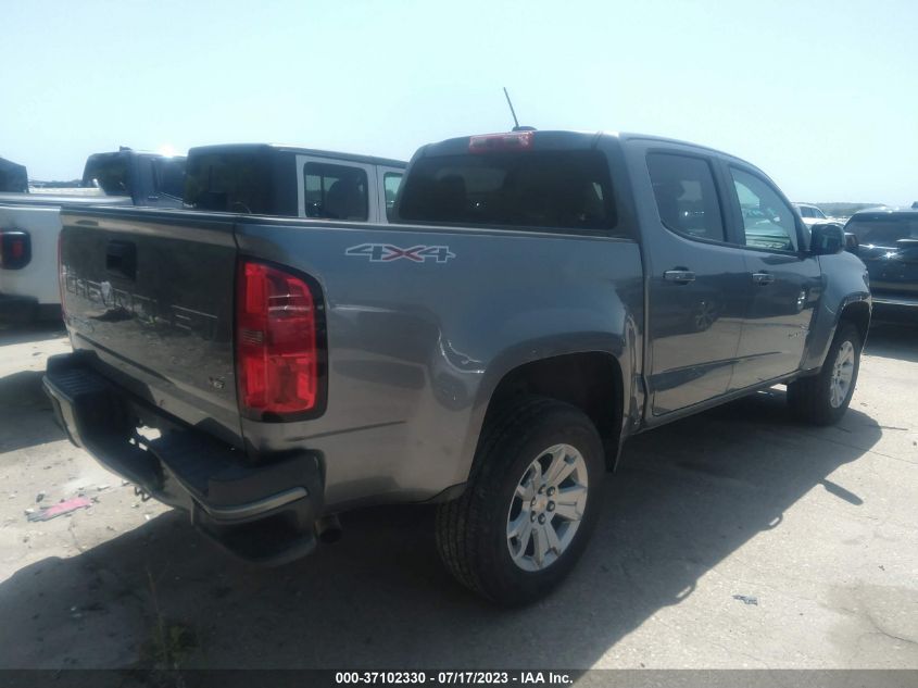 2021 CHEVROLET COLORADO 4WD LT - 1GCGTCEN8M1151132