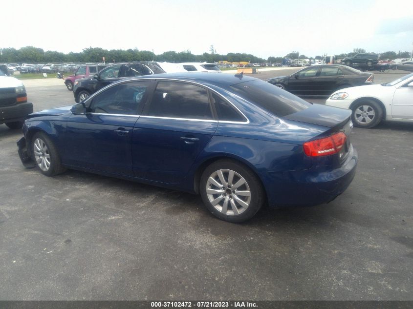2013 AUDI A4 PREMIUM PLUS - WAUFFAFL5DN033856