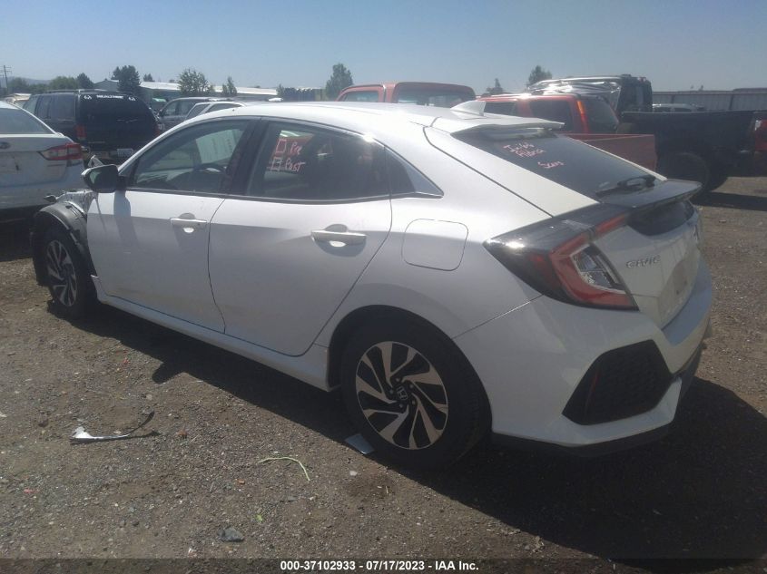 2018 HONDA CIVIC HATCHBACK LX - SHHFK7H21JU215441
