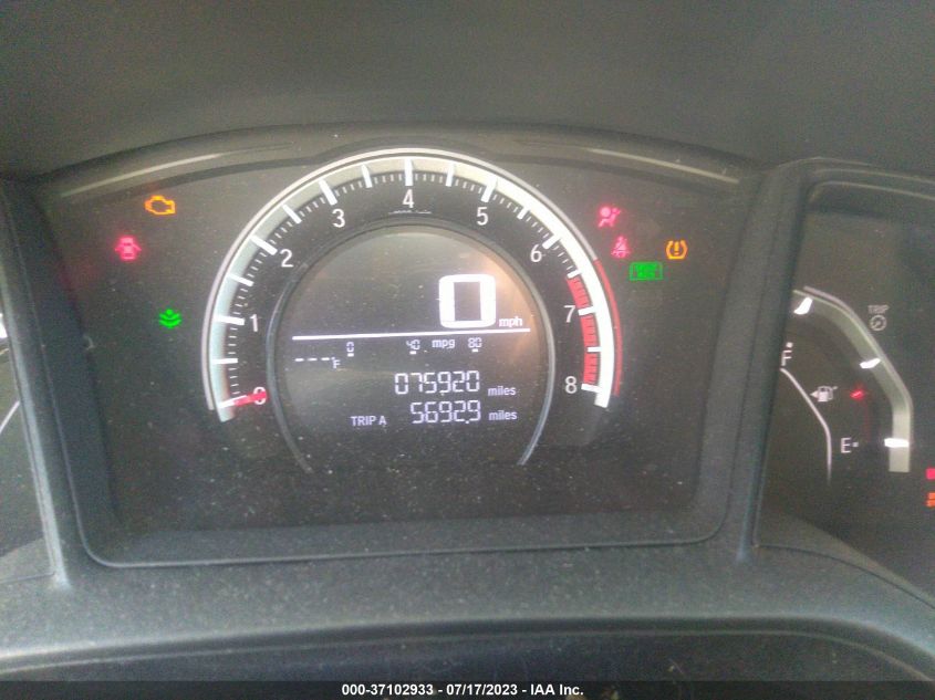2018 HONDA CIVIC HATCHBACK LX - SHHFK7H21JU215441