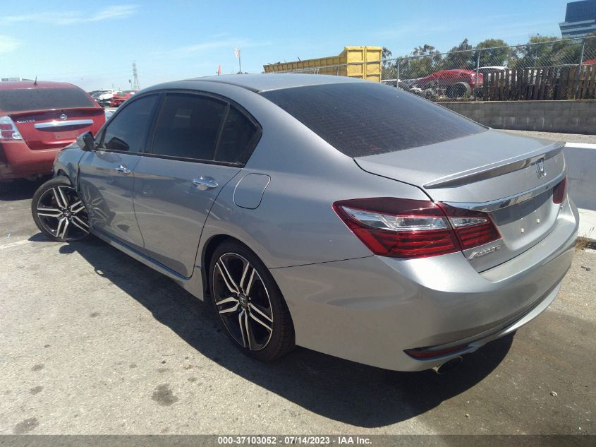 2017 HONDA ACCORD SEDAN SPORT - 1HGCR2F54HA136110