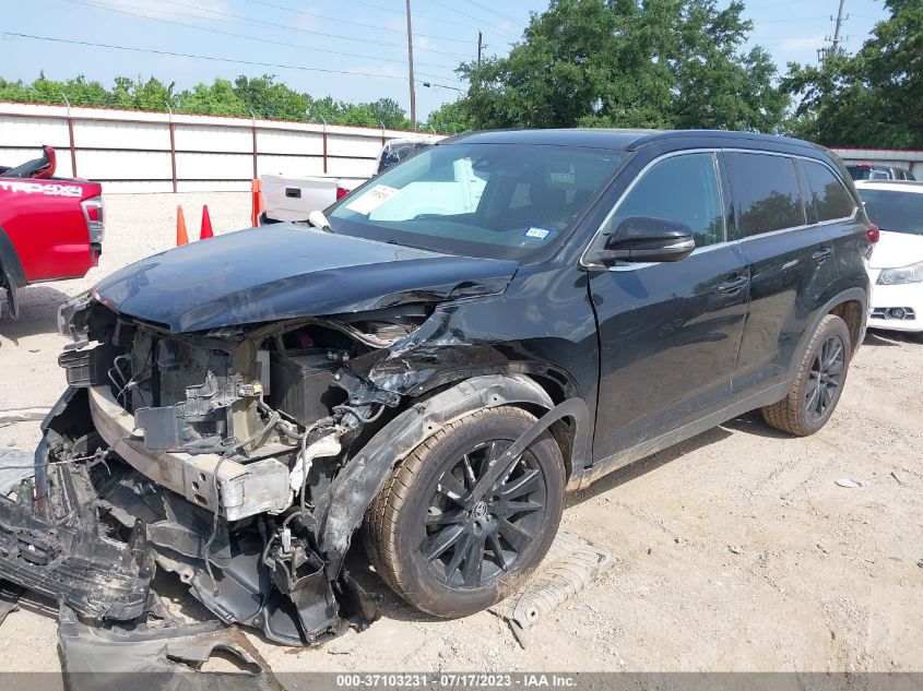 2019 TOYOTA HIGHLANDER SE/XLE - 5TDKZRFH4KS552732