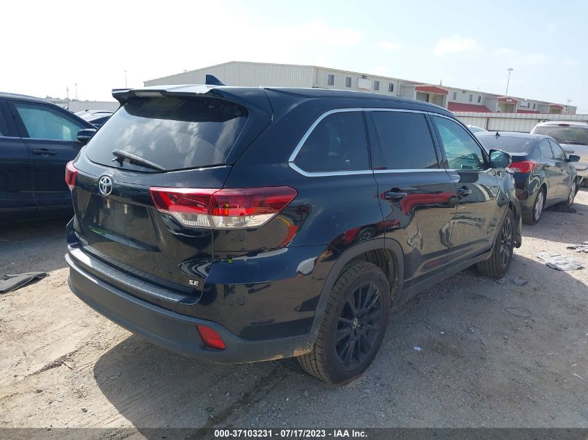 2019 TOYOTA HIGHLANDER SE/XLE - 5TDKZRFH4KS552732