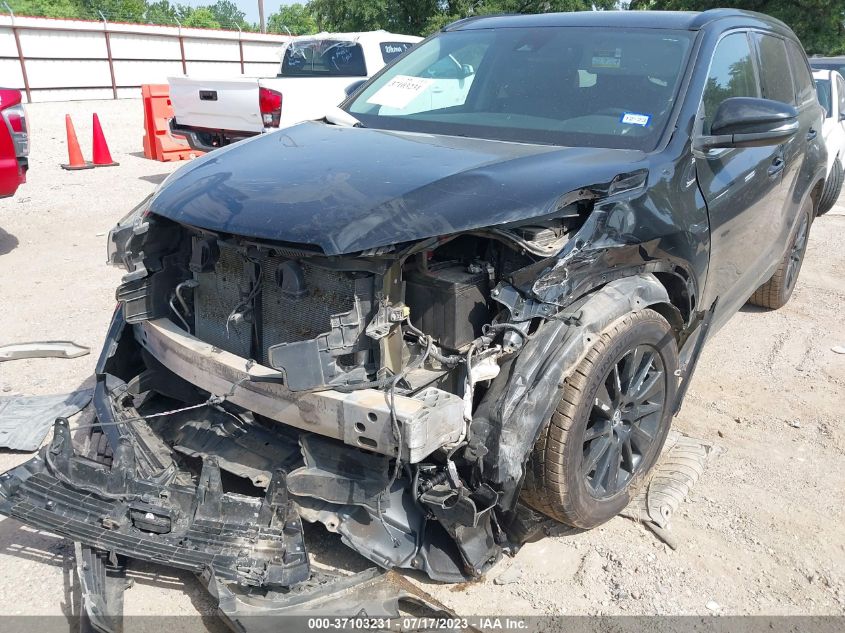 2019 TOYOTA HIGHLANDER SE/XLE - 5TDKZRFH4KS552732