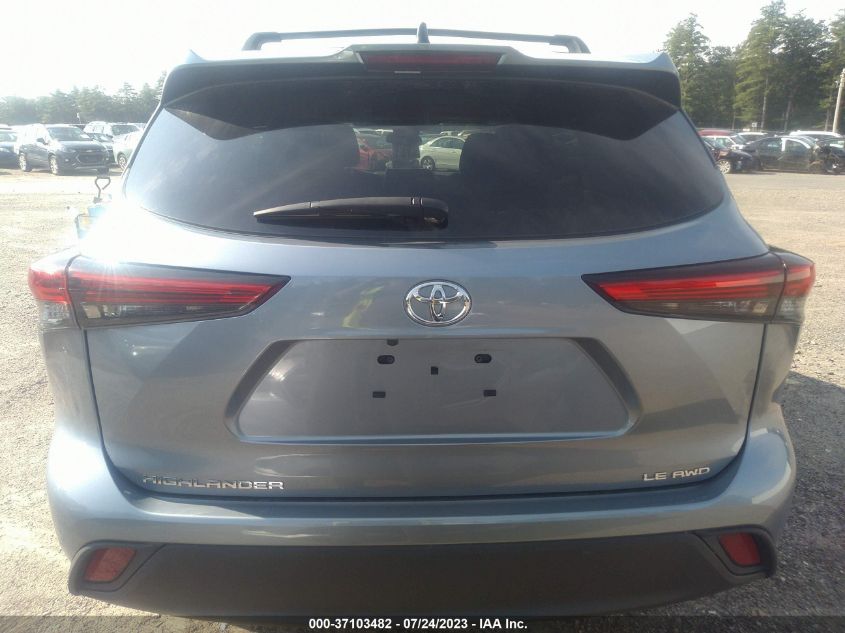 2022 TOYOTA HIGHLANDER LE - 5TDBZRBH6NS182541