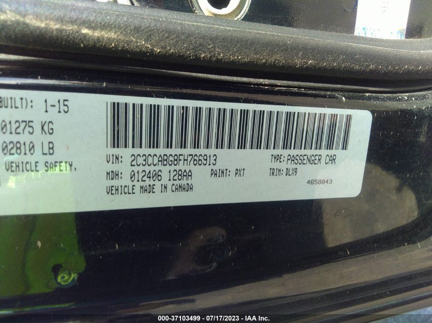 2015 CHRYSLER 300 300S - 2C3CCABG8FH766913