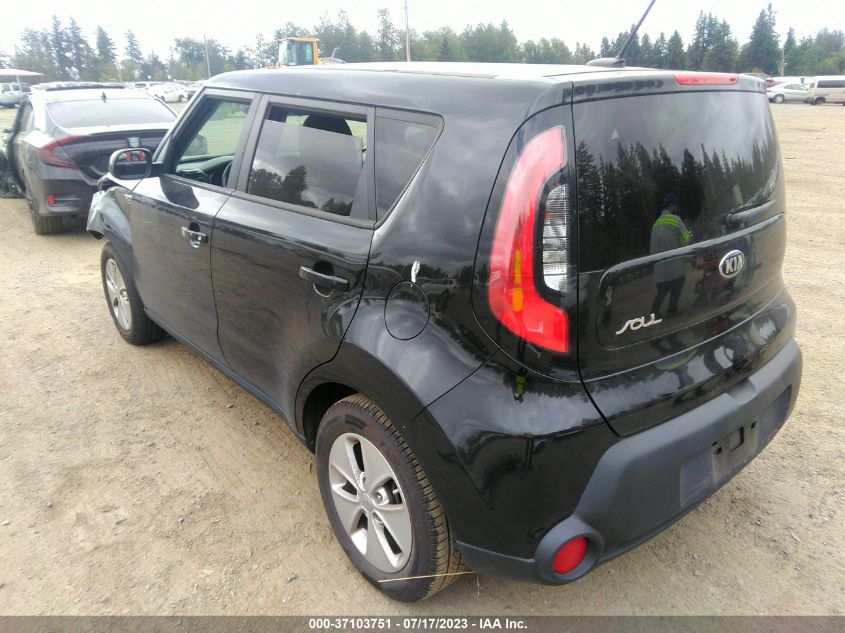 2016 KIA SOUL BASE - KNDJN2A25G7844537