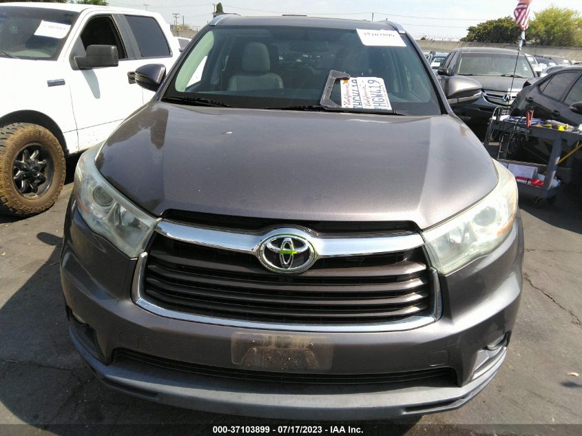 2015 TOYOTA HIGHLANDER XLE - 5TDKKRFH7FS041168