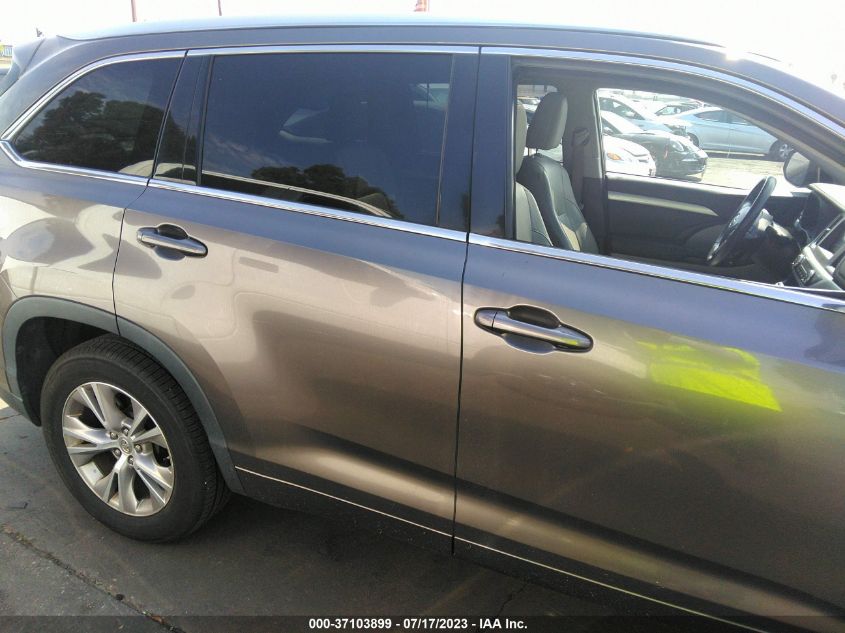 2015 TOYOTA HIGHLANDER XLE - 5TDKKRFH7FS041168