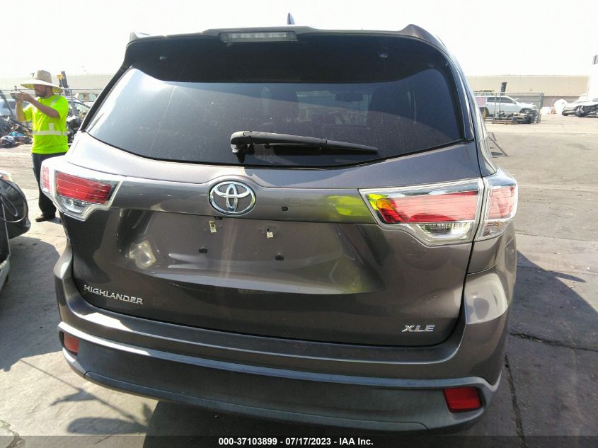 2015 TOYOTA HIGHLANDER XLE - 5TDKKRFH7FS041168