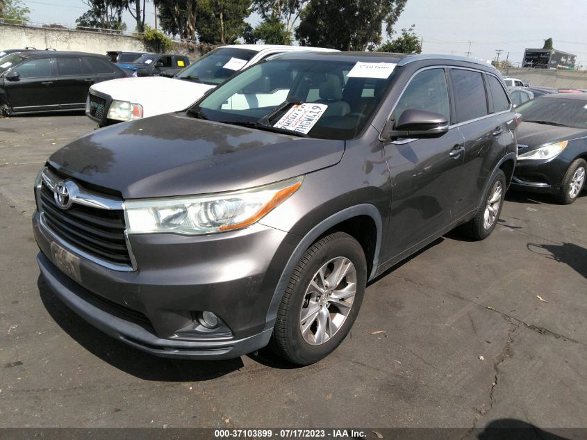 2015 TOYOTA HIGHLANDER XLE - 5TDKKRFH7FS041168