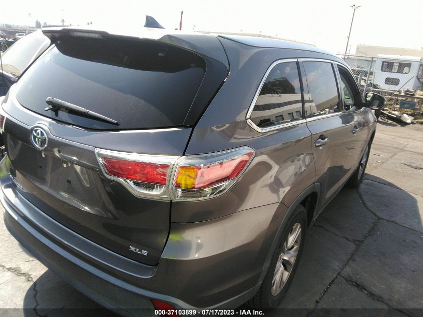 2015 TOYOTA HIGHLANDER XLE - 5TDKKRFH7FS041168