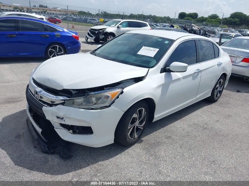 2016 HONDA ACCORD SEDAN LX - 1HGCR2F3XGA047865