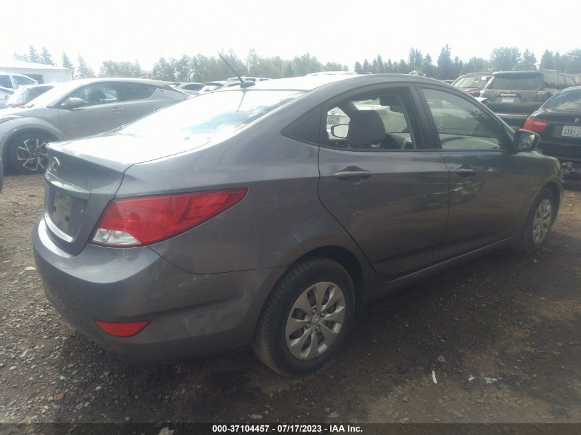 2016 HYUNDAI ACCENT SE - KMHCT4AE0GU004327