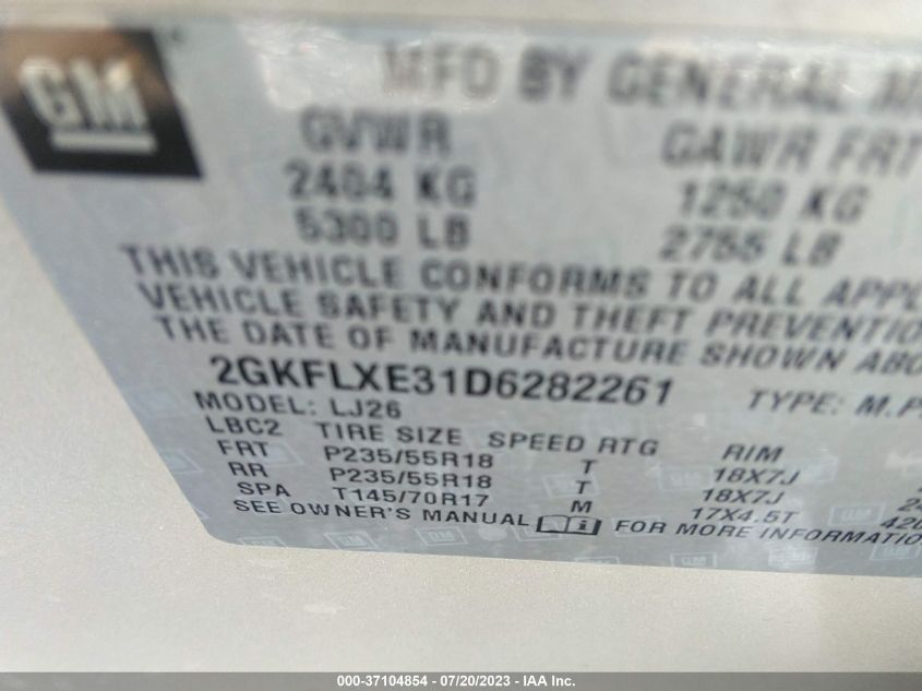 2013 GMC TERRAIN SLT - 2GKFLXE31D6282261