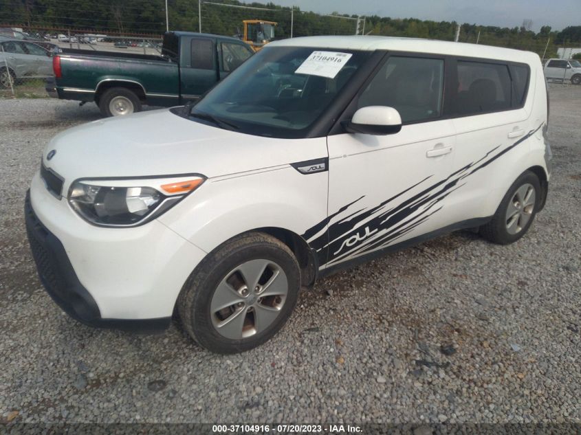 2016 KIA SOUL BASE - KNDJN2A27G7337753
