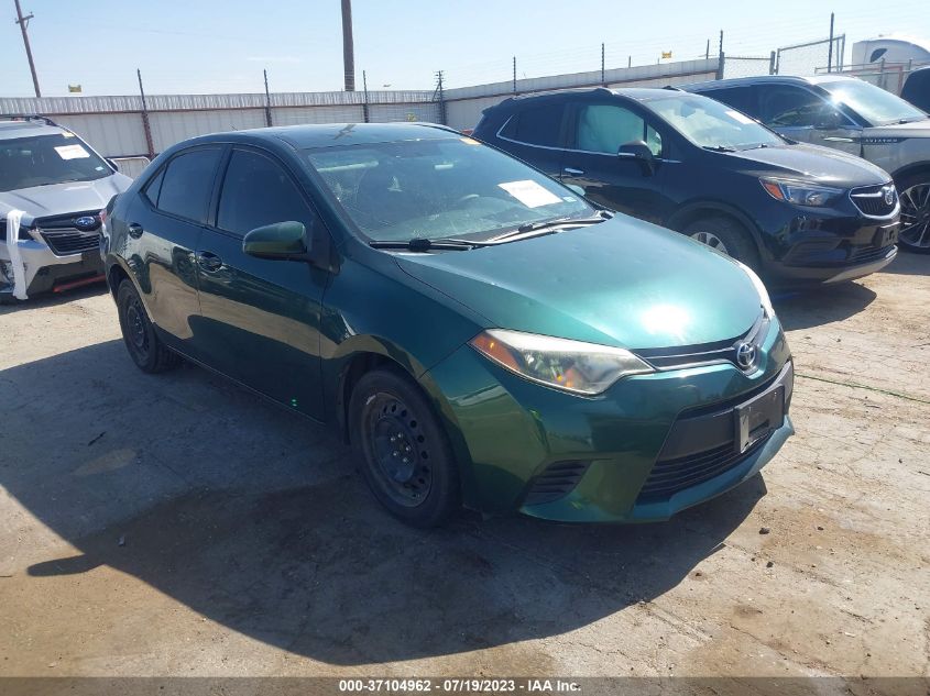 2014 TOYOTA COROLLA L/LE/S/S PLUS/LE PLUS - 5YFBURHE9EP031925