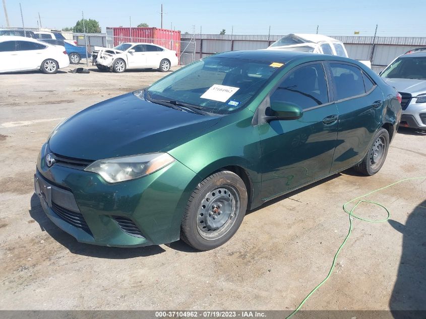 2014 TOYOTA COROLLA L/LE/S/S PLUS/LE PLUS - 5YFBURHE9EP031925