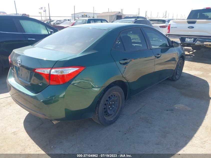 2014 TOYOTA COROLLA L/LE/S/S PLUS/LE PLUS - 5YFBURHE9EP031925