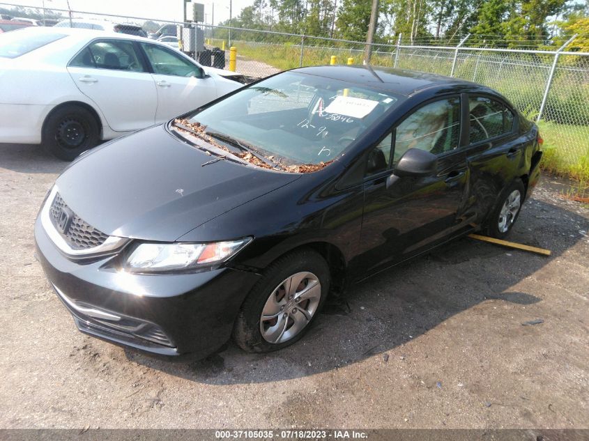 2013 HONDA CIVIC LX - 2HGFB2F51DH550846