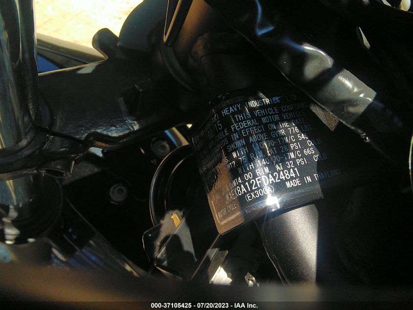 2015 KAWASAKI EX300 A - JKAEX8A12FDA24841
