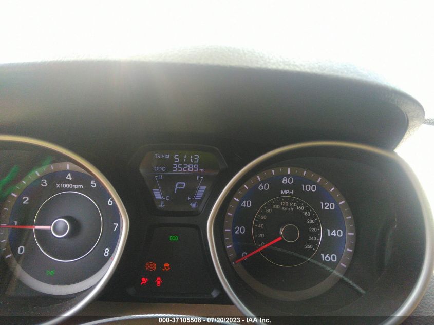 2013 HYUNDAI ELANTRA GLS - KMHDH4AE5DU975714