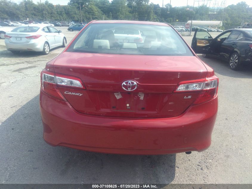2013 TOYOTA CAMRY L/LE/SE/XLE - 4T4BF1FK8DR284242