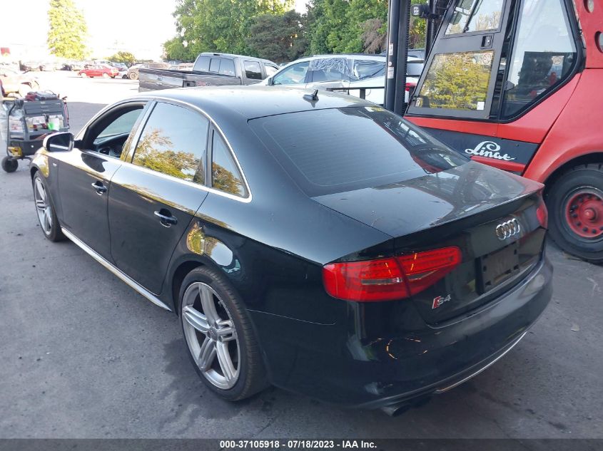 2014 AUDI S4 PREMIUM PLUS WAUDGAFL3EA045842