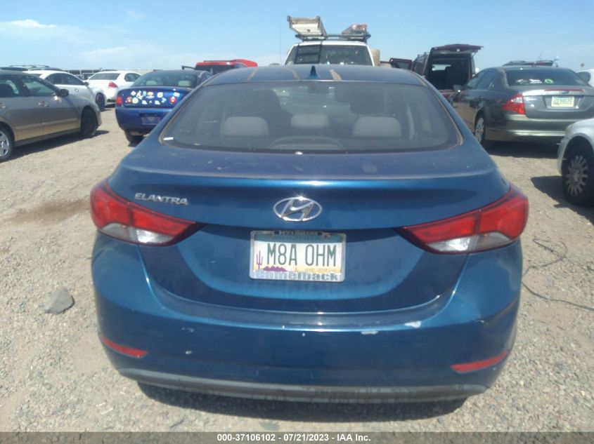 2016 HYUNDAI ELANTRA SE - KMHDH4AE9GU491193