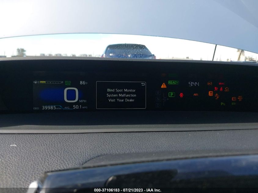 2019 TOYOTA PRIUS L ECO/LE/XLE/LIMITED - JTDKARFU6K3078837