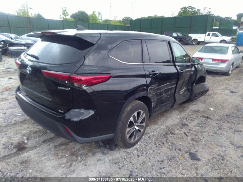 2020 TOYOTA HIGHLANDER HYBRID XLE - 5TDGBRCH5LS503426