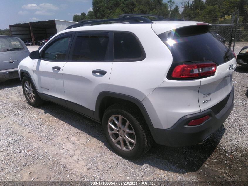 2016 JEEP CHEROKEE SPORT - 1C4PJMAB8GW349899