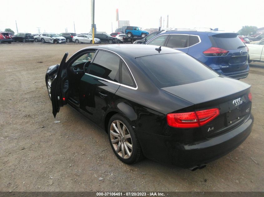 2013 AUDI A4 PREMIUM PLUS - WAUHFAFL0DN038472