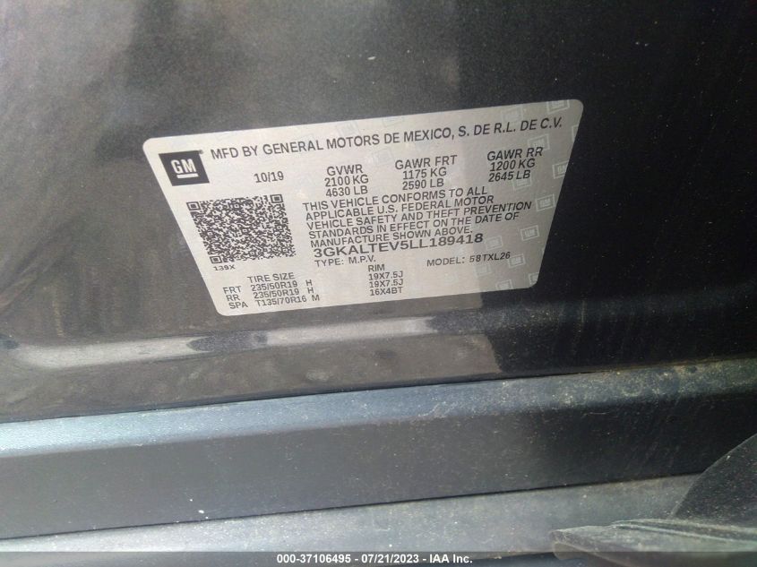 2020 GMC TERRAIN SLE - 3GKALTEV5LL189418