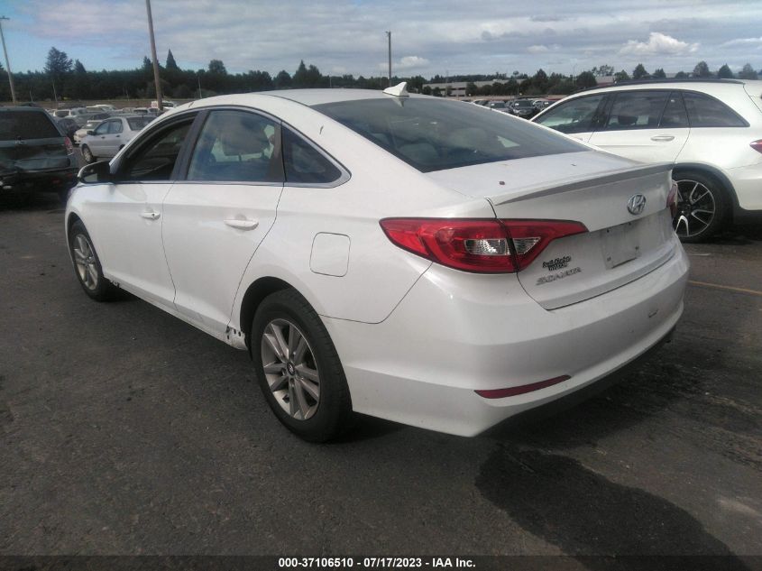 2016 HYUNDAI SONATA 2.4L SE - 5NPE24AF5GH339098