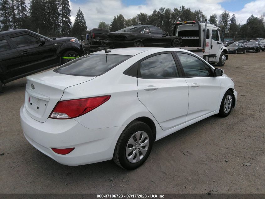 2016 HYUNDAI ACCENT SE - KMHCT4AE2GU073066
