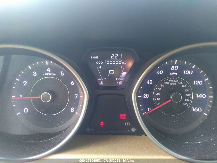 2013 HYUNDAI ELANTRA GLS - 5NPDH4AE9DH289626