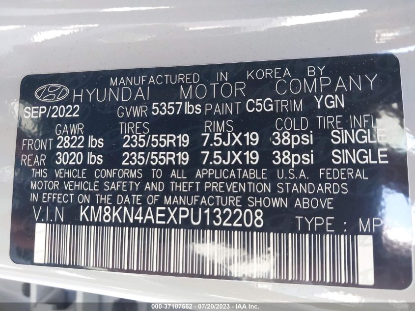 2023 HYUNDAI IONIQ 5 SEL - KM8KN4AEXPU132208