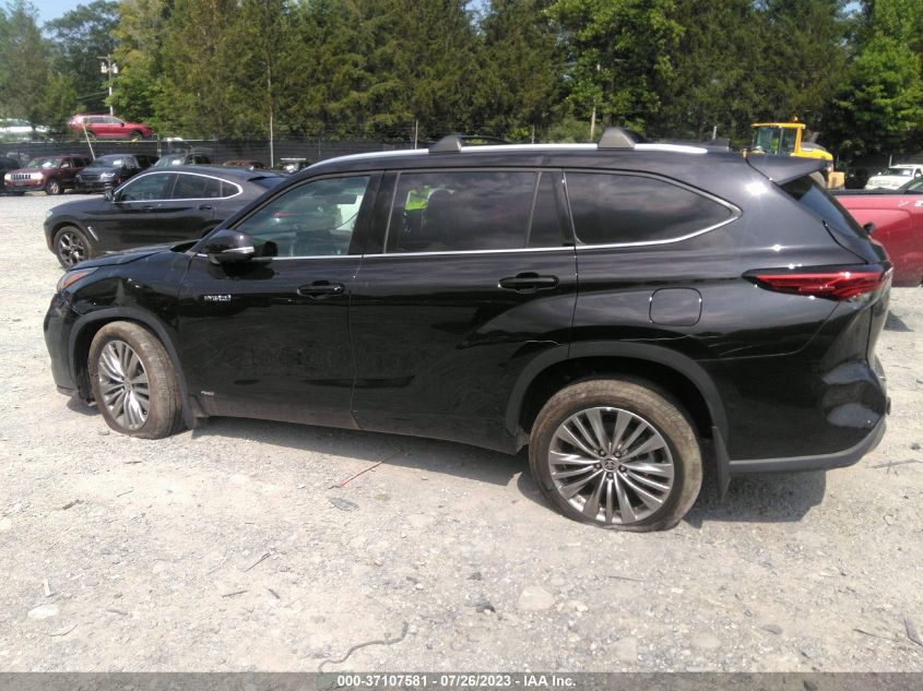 2021 TOYOTA HIGHLANDER HYBRID PLATINUM - 5TDEBRCH7MS061760
