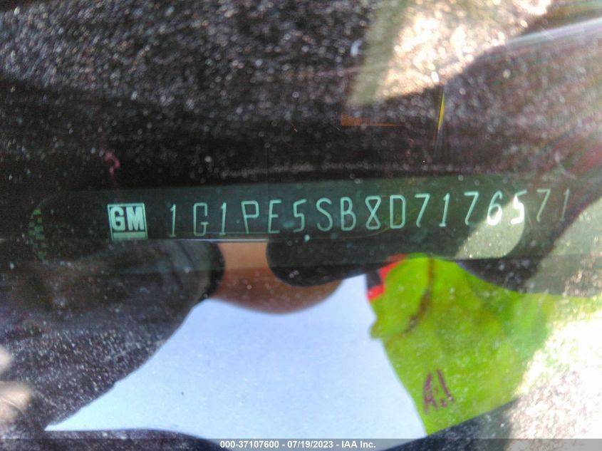 2013 CHEVROLET CRUZE LT - 1G1PE5SB8D7176571